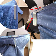 MotGlobal - Clip per tovaglia in acciaio inox, per tavoli spessi, confezione da 30 pezzi, colore: Argento