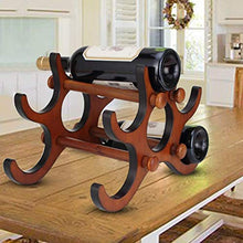 Scaffale Legno Porta Vino Pratico Scaffale Per Bottiglie Di Vino Portabottiglie Per Vino - Decorazioni Per La Casa Portabottiglie, Può Contenere 6 Bottiglie Di Vino Rosso