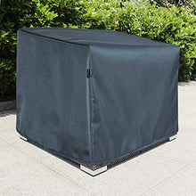 Hentex - Telo protettivo per mobili da giardino, sedie (100 x 100 x 70 cm), grigio, cubo