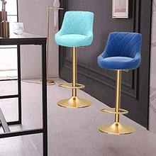 Sgabelli da Bar Sedia Bar Stool, ruotabile di 360 ° Sedile Imbottito Sagomato con Schienale e poggiapiedi, Altezza Regolabile Cucina Colazione Bar Sgabello Alto Regolabile Sgabello da Bar