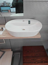 VE.CA-Italy LAVABO da APPOGGIO Elegance 60 CM in Ceramica Bianca ARREDO Bagno Design Alta QUALITA'