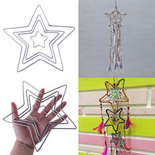 4Pcs Gold Dream Catcher Anelli Metal Hoops Anello Macrame per La Decorazione Della Corona di Nozze Ciondolo in Materiale Fatto a Mano
