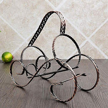 Leifeng Tower Classico Wine Rack Ferro Battuto Materiale, Rattan, Bottigliera, Insieme del Vino Wine Rack (Color : Bronze)