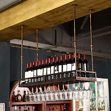 WSJ - Scaffale galleggiante per bottiglie di vino, da bar inverso, per tetto industriale, portabottiglie da vino