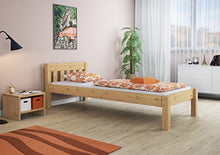 Erst-Holz Solido Letto Classico 90x190 in Pino massello con doghe rigide 60.38-09-190