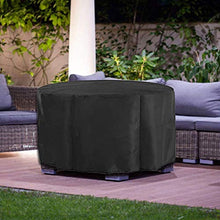 WYZQ Fodere per mobili da Giardino 185X95cm, Telo da Giardino Rotondo e Fodera per Set di sedie, Telo da Esterno Impermeabile, Antipioggia e Pioggia, Antivento, Resistente allo sbiadimento, per sedie