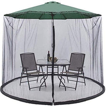 Scoperta Ombrello Ombrellone Zanzariera, Mosquito poliestere reticolato dello schermo / giardino Ombrellone Tavolo Schermo Bug Schermo Giardino (Colore: Bianco, Dimensioni: 335 x 230 centimetri / 11ft