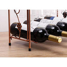 Portabottiglie per Vino 1Tier / 3Tier Creativo Ferro Battuto Wine Rack Stand Nordic Retro Calici Mensola Rack Wine Bottle Holder Display Vino Shelf Scaffale per Vino (Color : Three Layer)
