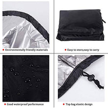 ZHW Impermeabile Copertura Tavolo Esterno, Resistente allo Strappo Copertura per Mobili da Giardino con 4 M di Corda, Tessuto Oxford 210D Cover Protettiva per Giardino Ed Esterno,94.5 * 94.5 * 33.5in