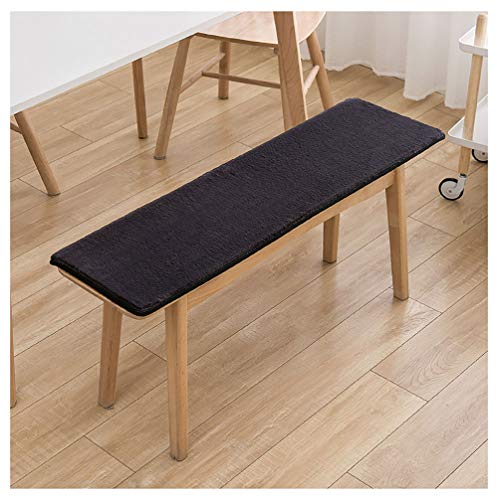 Cuscino per panchina, Cuscino per panchina da Giardino, Cuscino per Panca da Giardino Patio Rettangolari Cuscino per Panche Semplice Non-Slip Cuscino-Grigio Scuro 100×35cm(39×14in)