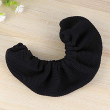 IMIKEYA Fodere per braccioli per Sedia da Ufficio Fodere per braccioli Fodere per Proteggi braccioli per Sedia da Computer addensate Maniche per braccioli per Sedia con Fascia Elastica(Nero)