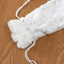Amosfun Sacchetto della Bottiglia del Vino della Peluche Copertura della Bottiglia di Vino di Natale Bianco per Le Decorazioni del Partito di Vacanza Invernale