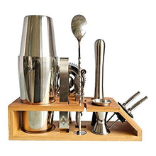 YLJB Strumenti per La Preparazione di Cocktail Agitatore da Cocktail 10 Pezzi Set in Acciaio Inox in Acciaio Inox Trapezoidale Boston Boston Shaker Bartender Kit Versatore per Compleanno Misurazione