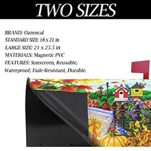 Copertura magnetica per cassetta postale del Ringraziamento, con uccelli cardinali e zucca, per primavera e giardino, decorazione per la casa, dimensioni 64,8 x 53,3 cm