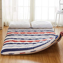 Cotone Spesso Non-Scivolare Sleeping Pad,Trapuntato Pieghevole Roll Up Materasso Tradizionale Giapponese Materassi Letto Futon Tatami Tappetino A 100x200cm(39x79inch)