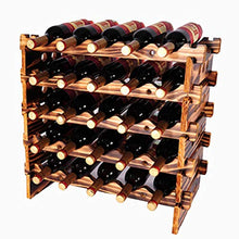 Espositore per Vino Elegante e Semplice Portabottiglie Impilabile a 5 Strati Portabottiglie in Legno da 25 Portabottiglie, HJJ