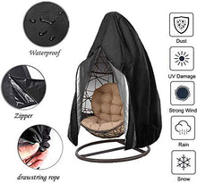 KDR - Coprisedia da giardino, impermeabile, anti-polvere, con cerniera, per veranda, per sedie a dondolo da giardino, con borsa per sedie a dondolo da giardino, 190 x 115 cm