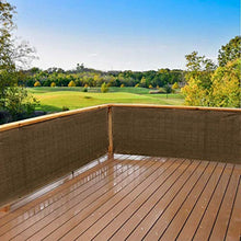 FANGJIE Vela Parasole Rettangolare 95x300cm Permeabile Frangivista Balcone Leggermente Trasparente per Giardini e steccati Recinzione, Marrone