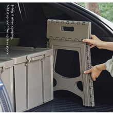CFCF Sgabello Pieghevole Sgabello Pieghevole da Viaggio Portatile, Sgabello Pieghevole con Maniglia per Bambini e Adulti, Sgabello Pieghevole L Bianco.