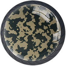 Modello nero mimetico retrò Pomelli per Porta Set di 4 Pomelli per Mobili Manopole per Cassetti Cucina Armadio Vetro