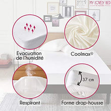 My Lovely Bed - Coprimaterasso Termoregolatore Coolmax - Matrimoniale XXL (180x200 cm) - Traspirante e Assorbente - Lavabile - Adatto ai King Size