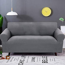 SearchI Copridivano Elasticizzato 3 Posti,Jacquard Fodere per Divano Universale Rimovibile e Lavabile, Sofa Mobili Protettore Copertura della Divano Antiscivolo(Grigio,3 Posti)