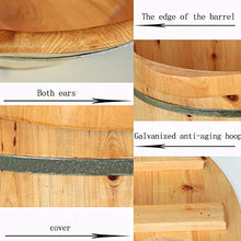 ERHANG di Legno del Piede Bagno Barrel Pedicure Bacino Domestici Piedi Ammollo Salute Addensare Idromassaggio di Mezza età E Anziani Sanità Regalo (H: 26cm)