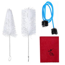Kit di Pulizia Tromba, Spazzola Pulizia per Bocchino Valvola Panno di Pulizia Set di Strumenti di Pulizia Accessori per Strumenti di Manutenzione Tromba