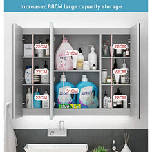 Mobile Bagno, con specchi 2 Ante e 3 Ante | Montato a Parete | LED Atmosfera Luce | per armadietto per Rasoio cosmetico