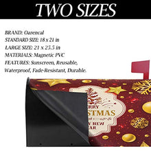 Albero di Natale oro fiocco di neve scintilla stelle inverno Natale vacanze casella postale copertura magnetica giardino giardino cantiere decorazione casa dimensioni standard 53,3 cm x 45,7 cm
