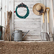 Relaxdays, Marrone Scuro Portatubo da Parete, Stile Antico, per Giardino e Pergolato, Supporto Tubo Ghisa, 15x36x15 cm