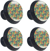 Estate del modello della frutta tropicale del limone Pomelli per Porta Set di 4 Pomelli per Mobili Manopole per Cassetti Cucina Armadio Vetro