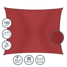 Windhager Sonnensegel Cannes 10779-Tenda Parasole Rettangolare, Giardino e terrazza, Resistente ai Raggi UV e alle intemperie, Colore: Rosso, 4 x 5 m