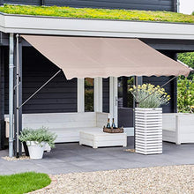 Outsunny Tenda da Sole a Bracci con Manovella, Struttura Telescopica in Metallo e Parasole in Poliestere 300x150cm