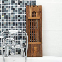 Vasca da Bagno in Legno, Vassoio da Bagno Porta Libri Porta iPad, Porta Bicchiere Vino Supporto Candela Bracci Estensibili Scomparto Accessori, Misura Maggior Parte Dimensioni Bagno
