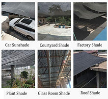 WXQIANG Protezione Solare Shading Net Bordo con Occhielli, Il 95% Sunblock Ombra Panno for Patio Balcone Carport Tetto - Nero Protezione Solare, Isolamento Termico (Size : 3×9M)