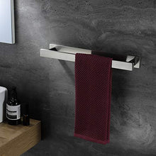 YIGII - Porta asciugamani da bagno, 40 cm, autoadesivo, senza fori, in acciaio INOX spazzolato