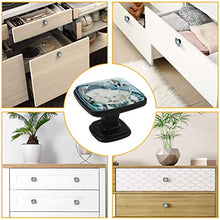 Lupo Bianco Pomelli per Porta Set di 4 Pomelli per Mobili Manopole per Cassetti Cucina Armadio Vetro
