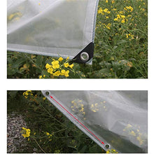 LXHONG Tela Cerata Trasparente Resistente, Copertura Trasparente della Tela Cerata con Asola in Alluminio, Rete Ombreggiante in Tessuto Antipioggia per Coperture per Piante, Personalizzabile