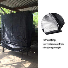 SIRUITON Copertura per Tavolo da Ping Pong Esterno Giardino Protettiva Impermeabile Cover Resistente Vento Sbiadire Strappando Nero