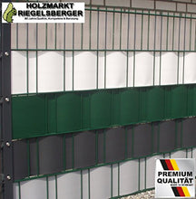 Premium Strisce di Protezione della Privacy in PVC Rigido per Recinzione a Doppia Asta Protezione della Privacy con 2.525m di Lunghezza-Altezza 19cm-Spessore 1,35mm 1 Pezzo Grigio Chiaro RAL7035