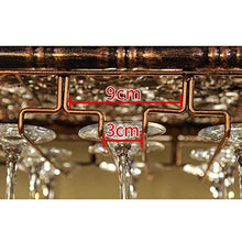 YWYW Portabottiglie Portabicchieri da Vino Portabicchieri da Champagne Portabicchieri Portabottiglie da Appendere in Ferro battuto Europeo (Nero) (Dimensioni: 80 * 35 cm)