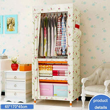 JFFFFWI Armadio Semplice Armadio in Tessuto di Oxford in Legno Massiccio assemblato 65 * 170 * 45cm (Colore: C)