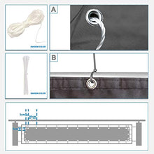 Frangivista per Il Balcone 70x600cm Resistente a Los rayos UV Tenda Frangivento da Balcone Facile Manutenzione con Fascette e funi per Ringhiera Protezione Balcone Antracite