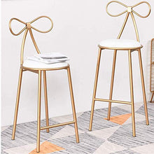 GYPPG Nordic High Foot Photo Puntelli Negozio di tè al Latte Bar Sedia da Bar Negozio di Abbigliamento Moda Sgabello Alto Hotel Bar Reception Sgabello Alto Sedia per Il Tempo Libero, Oro