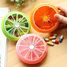 N/V Portatile Forma Rotonda Piccola Medicina Pill Box Portatile 7 Giorni Settimanale Viaggio Medicina Titolare Tablet Storage Caso Contenitore