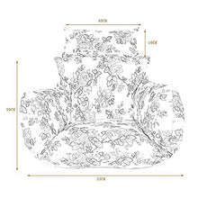 HYLX Cuscino Sedile, Cuscino Sedia, Cuscino Sgabello Rotondo, Cuscino Sedia Floreale Antiscivolo in Cotone Spesso, per Giardino, terrazza Esterna