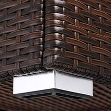 Casaria Contenitore Poly Rattan da Giardino Molla a Gas 318 l Impermeabile 75x75x70 cm per Esterni