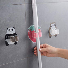 ZXCASDF Inizio Artefatto Soggiorno Bagno Multifunzionale Antiscivolo Mop Cremagliera Forte Viscosa Libera Punzonatura Clip Fumetto Mop Bella Stoccaggio,Nero