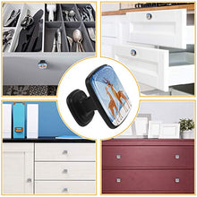 Cartoon fata cervo Pomelli per Porta Set di 4 Pomelli per Mobili Manopole per Cassetti Cucina Armadio Vetro